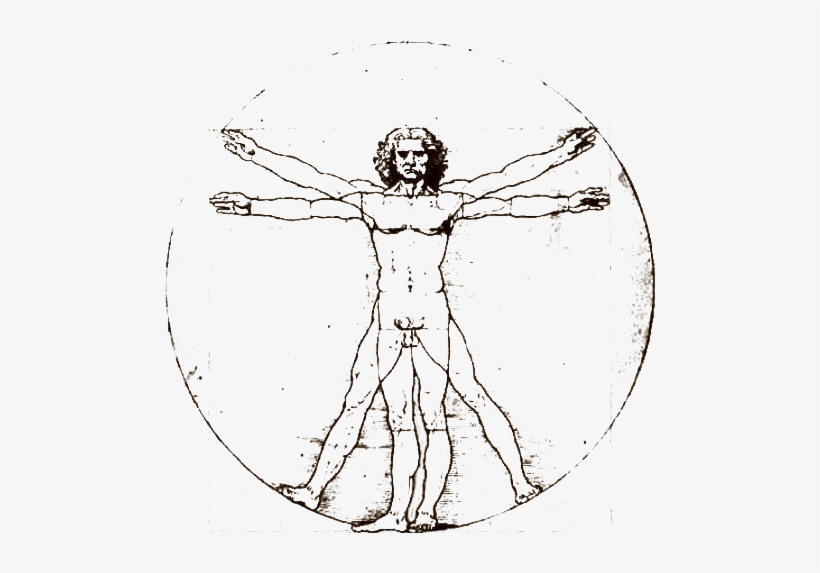 Version 1 - - Proportions Of The Human Figure (the Vitruvian Man), transparent png #1534188