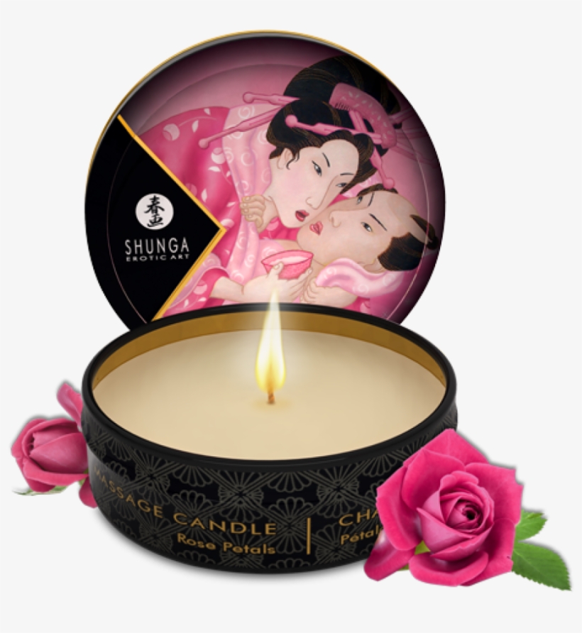 Mini Massage Candle - Shunga Massage Candle Exotic Green Tea 1oz, transparent png #1534286