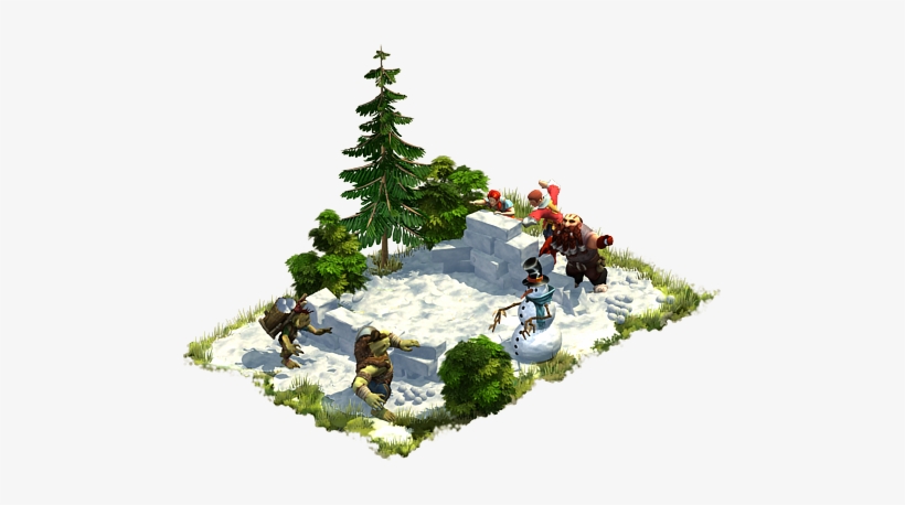 Snowball Fight - Christmas Tree, transparent png #1534288