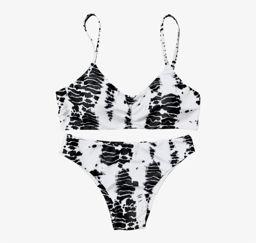 Cami Bralette Tie Dyed Bikini Set - Swimsuit Bottom, transparent png #1534473