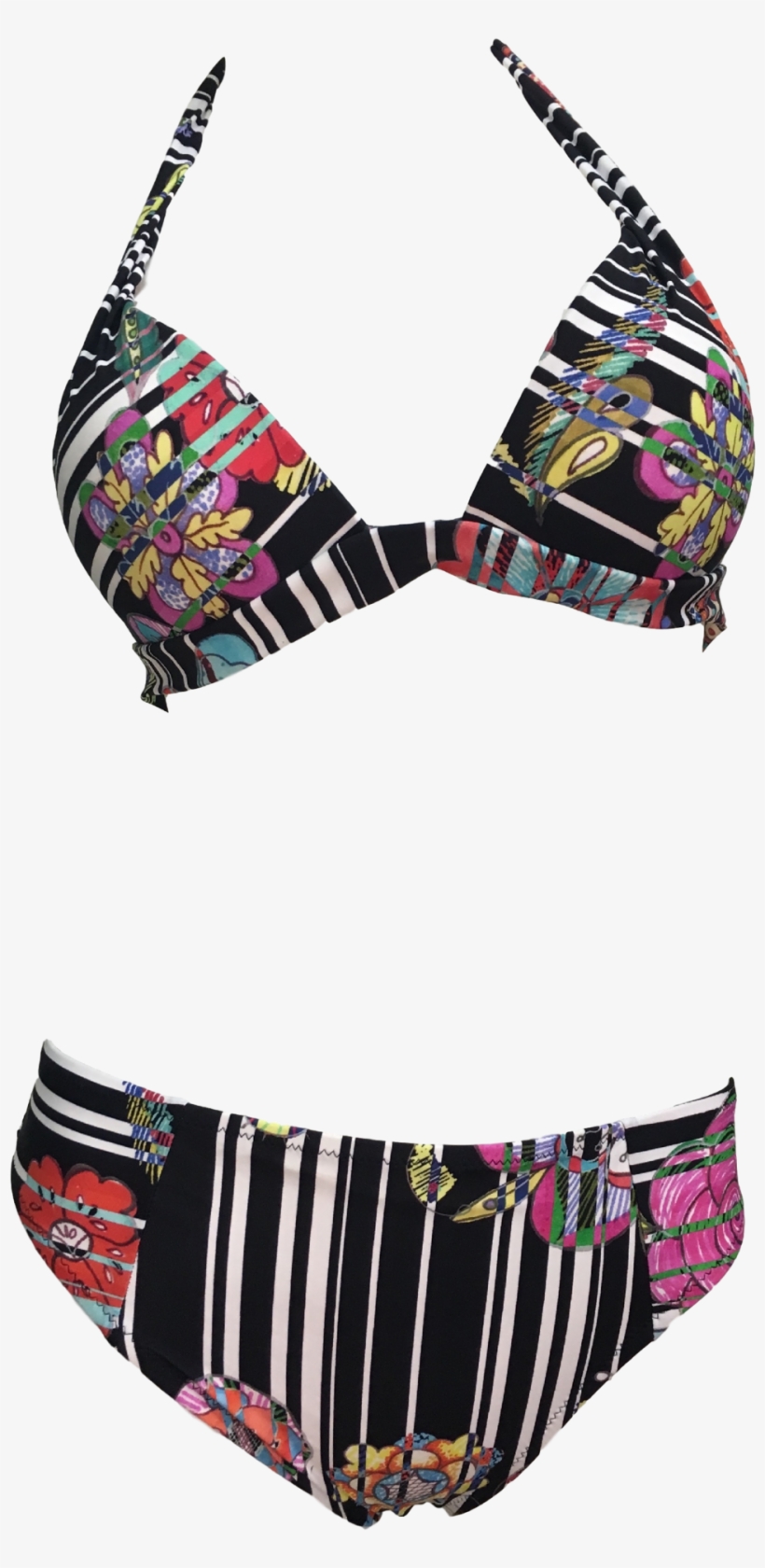 Gottex Floral Halter Bikini Set - Bikini, transparent png #1534492