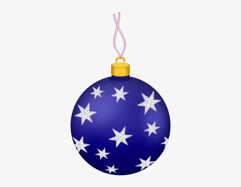 Transparent Blue Ball With Stars Gallery View - Christmas Ball Ornaments Transparent, transparent png #1534724