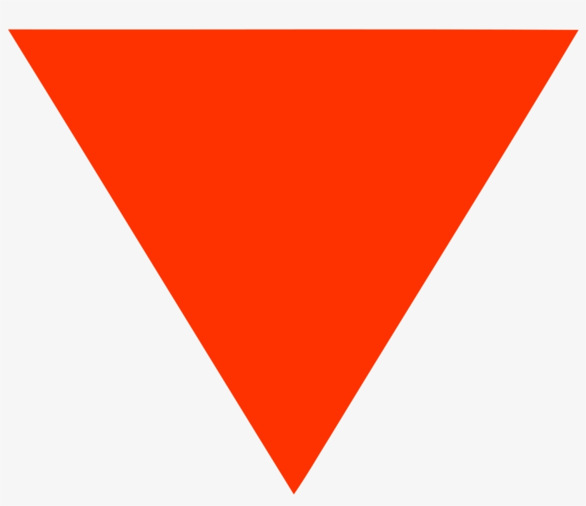 File - Red Triangle - Svg - Upside Down Red Triangle, transparent png #1535011