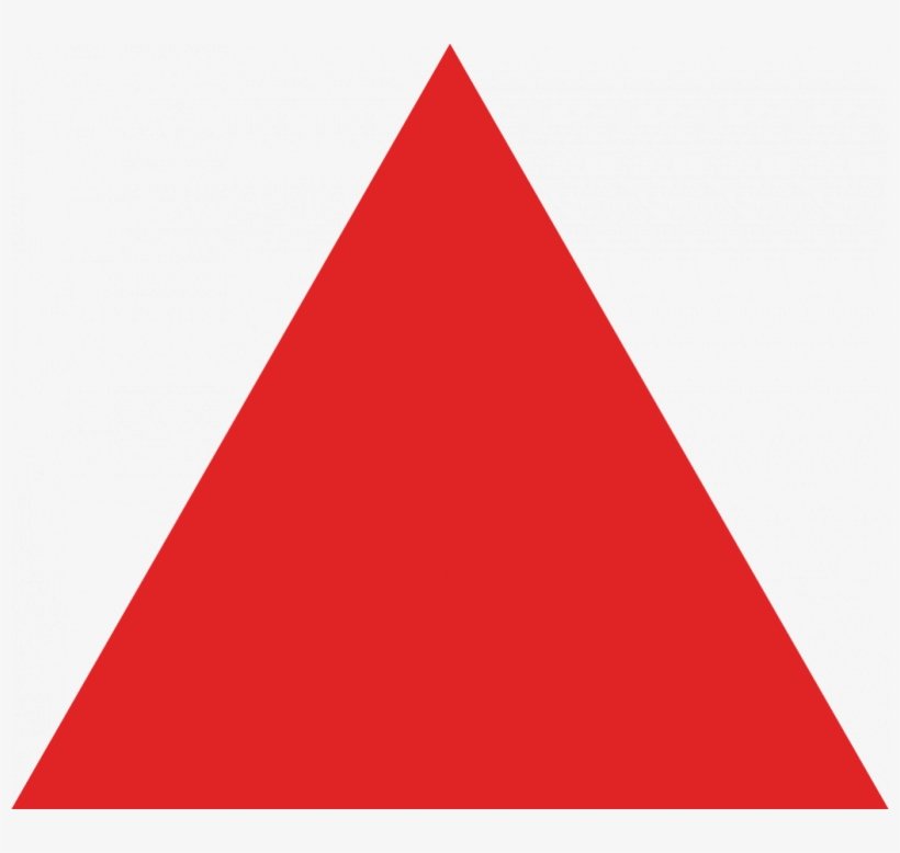 Custom Triangle Shaped Car Magnets - Red Arrow Up, transparent png #1535144