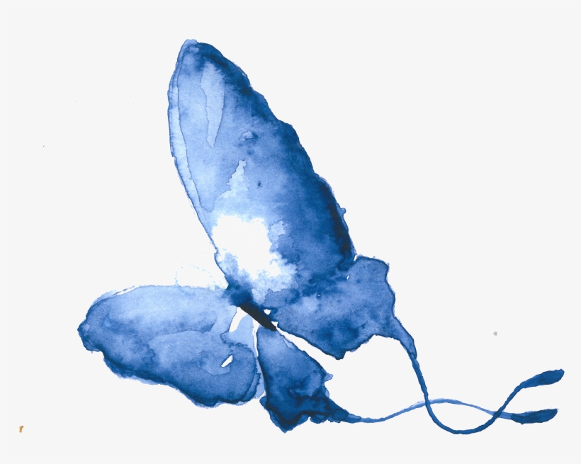 Butterfly-blue - Butterfly Women Png, transparent png #1535417