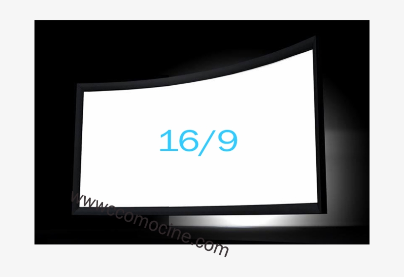Screen 16/9 Curved - Flat Panel Display, transparent png #1535749