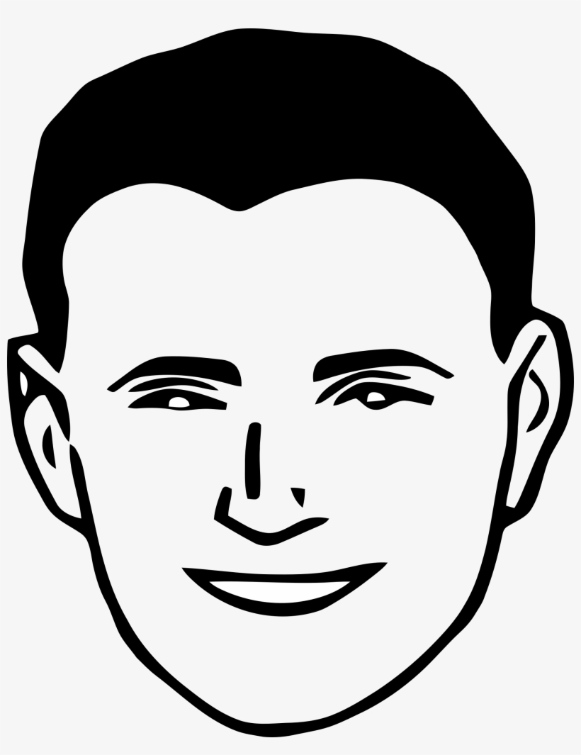 Banner Freeuse Library Smiling Big Image Png - Man Face Png Clipart, transparent png #1535969