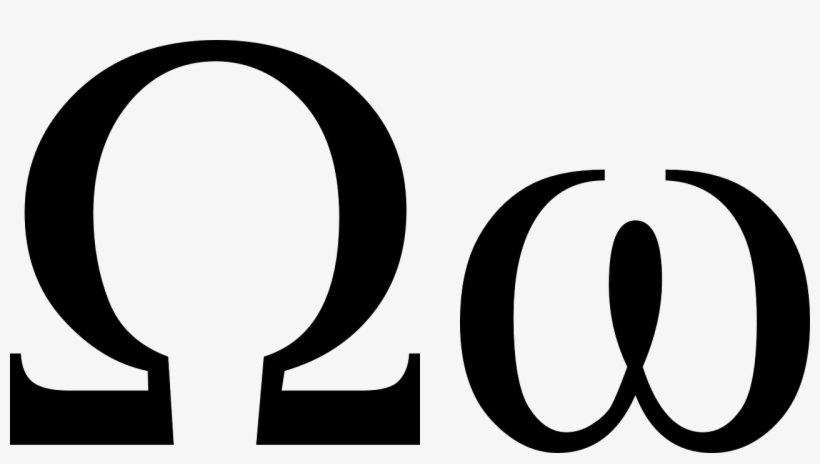 Omega Greek Letter Png Clip Black And White Library - Omega Symbol, transparent png #1536608