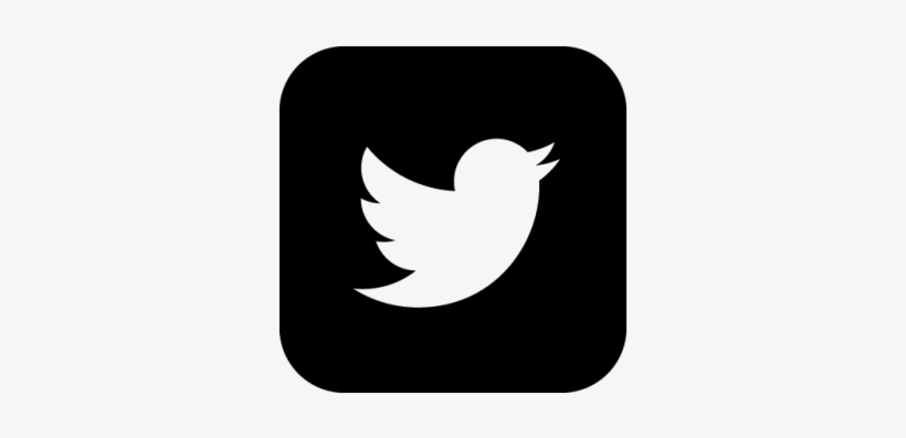 Facebook Icon Black And White Twitter Square Black - Twitter Logo Black Vector, transparent png #1536816