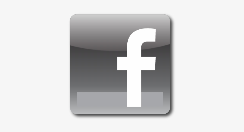 Facebook Icon Grey - Facebook Logo Png Greyscale, transparent png #1536835