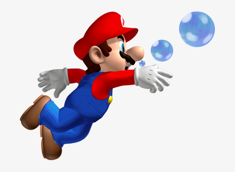 Swimming Mario - New Super Mario Bros, transparent png #1537364
