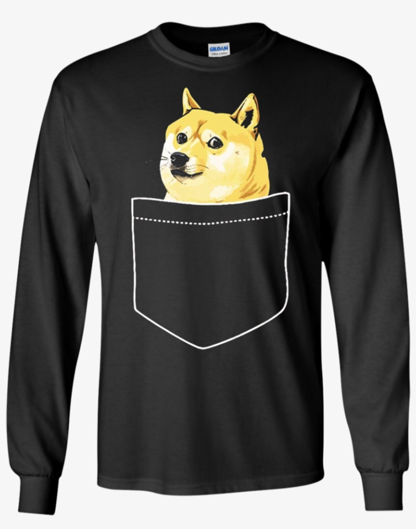 Pocket Doge Shiba Inu Dank Meme Apparel - Kim Chen Un Funny Tshirts, transparent png #1537367