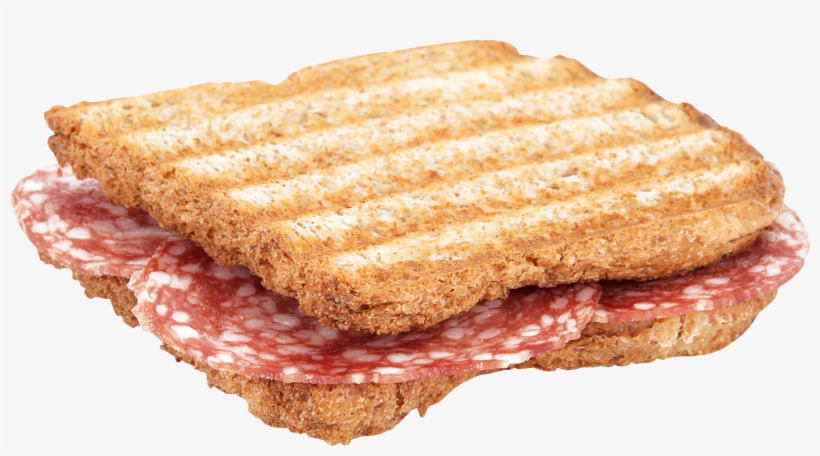 Grilled Salami Toast Png Image, transparent png #1537521