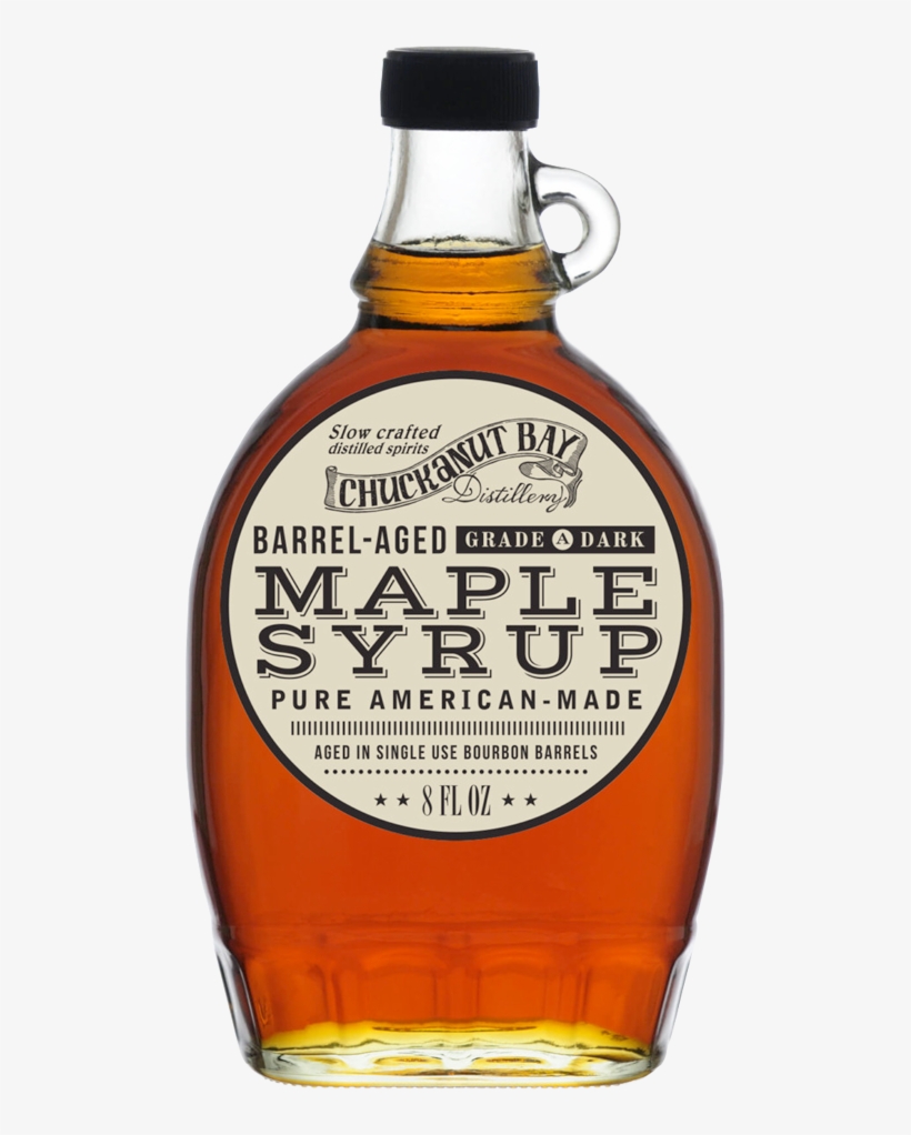 Bourbon Barrel Aged Maple Syrup - Transparent Maple Syrup Bottle, transpare...