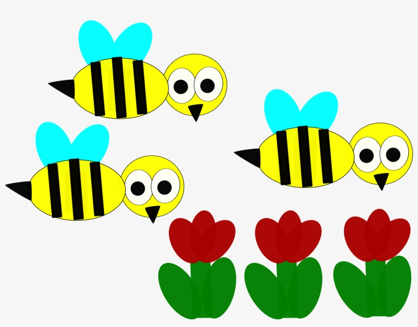This Free Icons Png Design Of Flowers And Bees, transparent png #1537546
