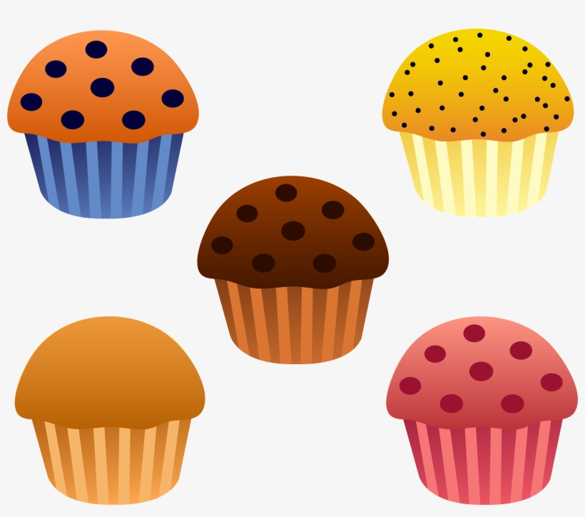 Blueberry Muffin Vector - Muffins Clipart, transparent png #1537821