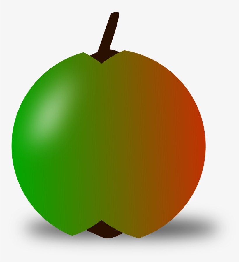This Free Icons Png Design Of Red And Green Apple, transparent png #1537960
