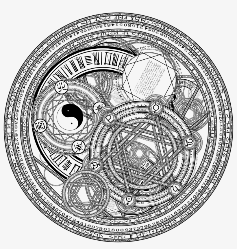 Este Gráficos Es Patrón De Magos Sobre Magia, Magia, - Sol Aztecas Blanco Y Negre, transparent png #1538717