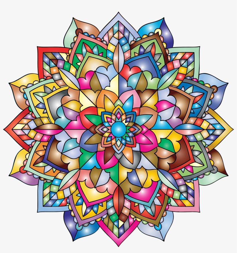 Then In Yesterday's Yoga Class The Teacher Said She - Mandala Full Color Hd, transparent png #1538990