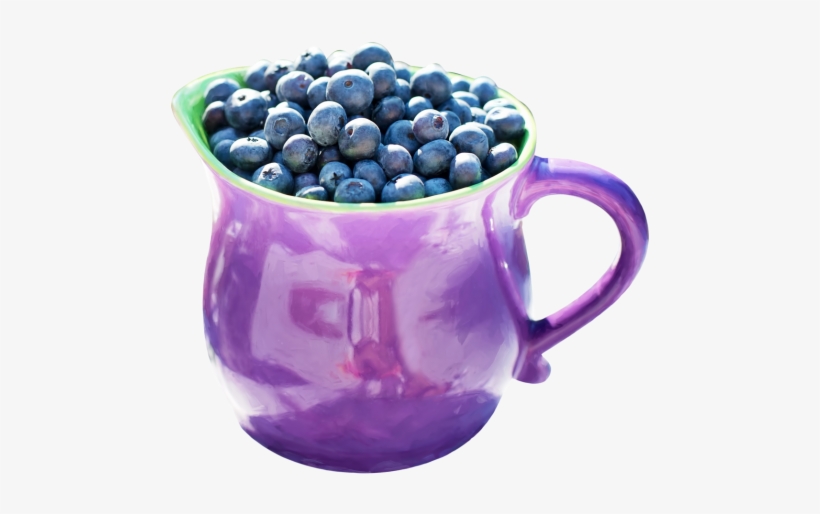 Download Blueberries In Jug Png Image - Blueberry, transparent png #1539015