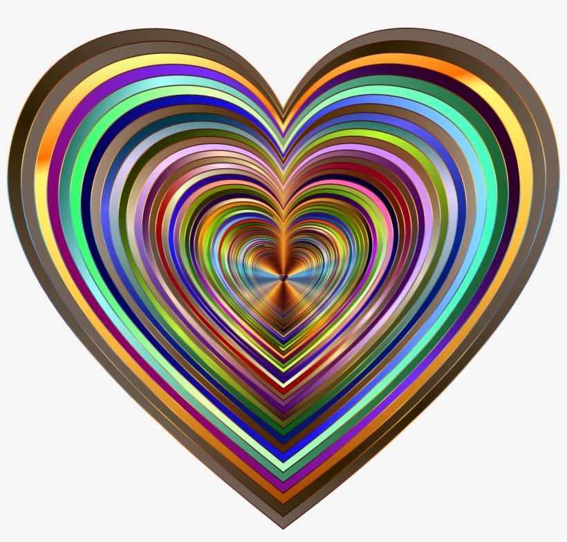 Isolated Psychedelic Heart - Psychedelia, transparent png #1539041