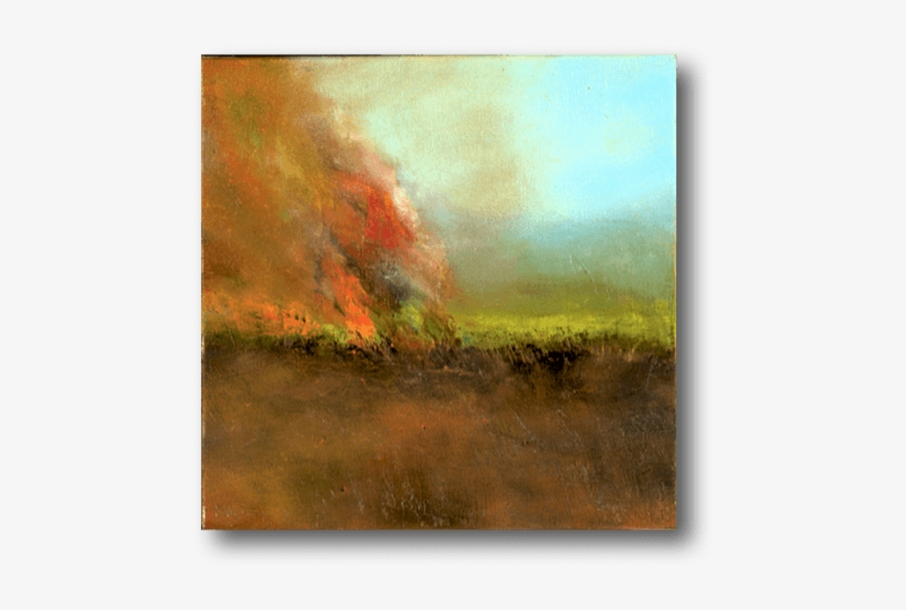The Burn Off 25cm X 25cm Oil On Canvas - Oil Painting, transparent png #1539295