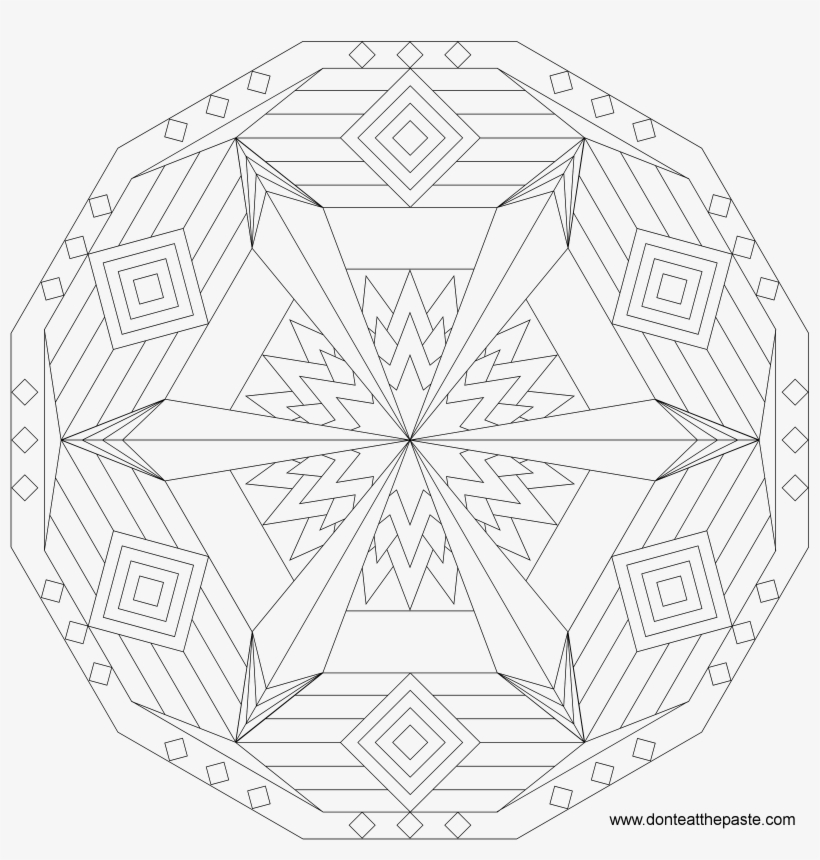 10-23 Mandala Lg 1,600×1,600 Pixels - Mandalas Dont Eat The Paste, transparent png #1539403
