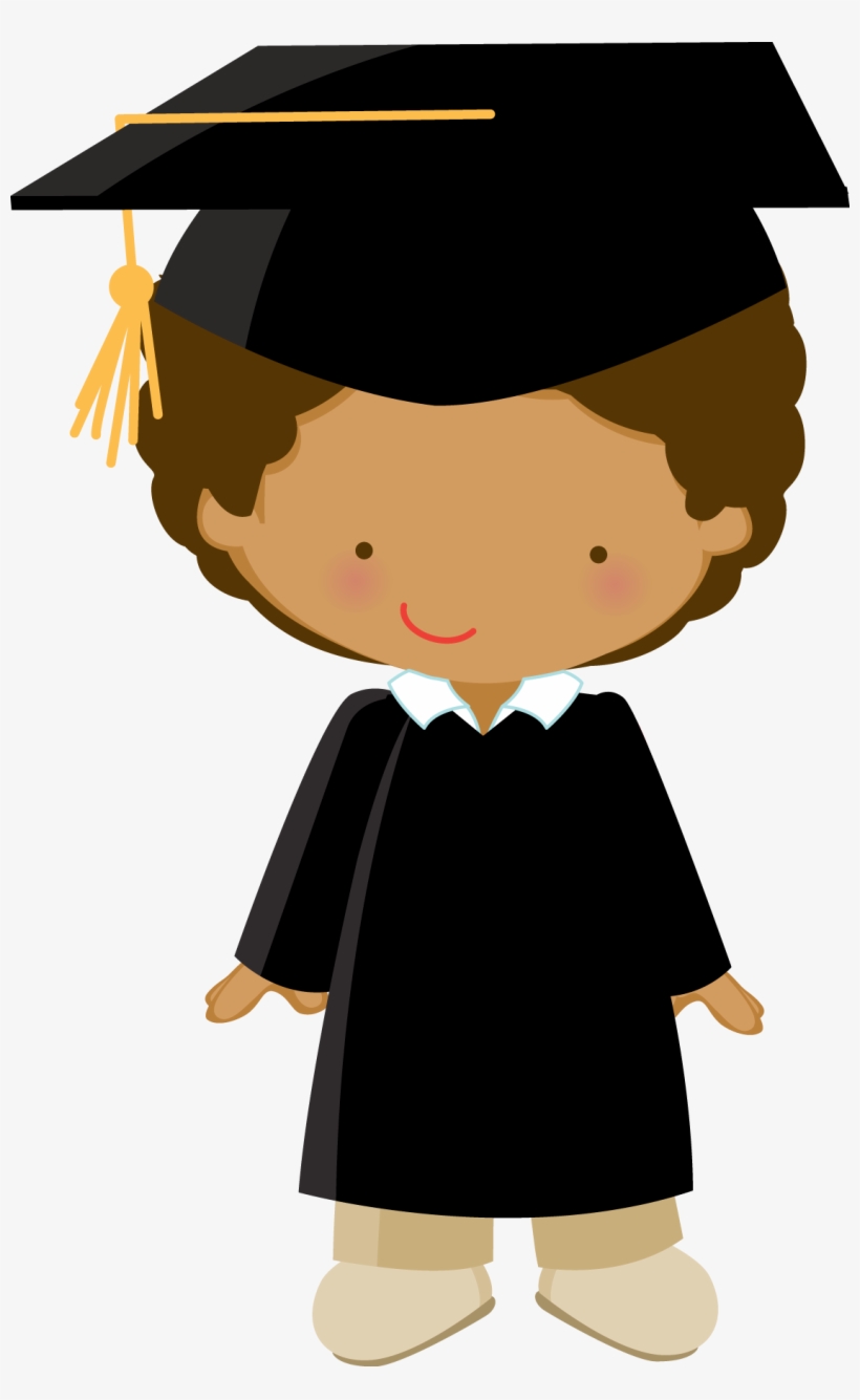 Png Black And White Library Little Zwd Boy Black Png - Niños Graduados, transparent png #1539607