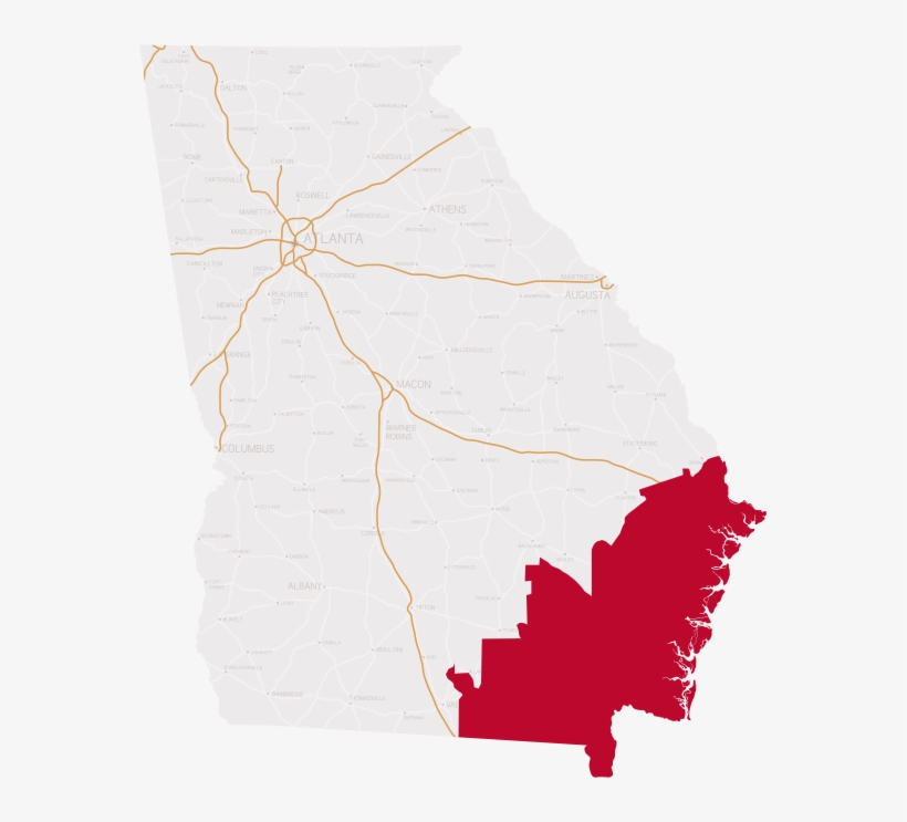 Georgia's 1st District - Peaches To Beaches Yard Sale Route, transparent png #1539631