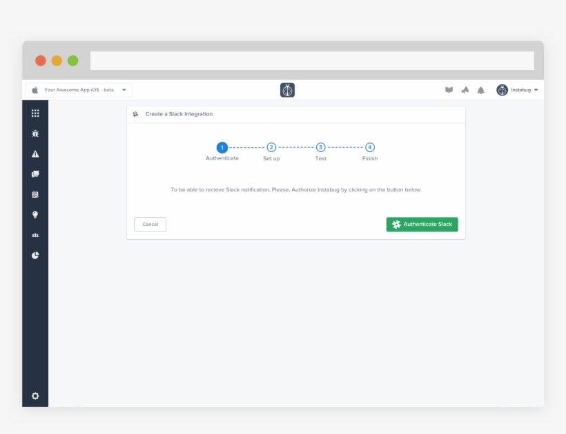 Enter Your Slack Credentials Then Choose Where To Post - Instabug, transparent png #1539842