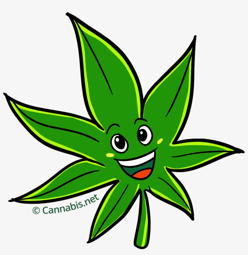 Marijuana Clipart Daun - Cannabis Cartoon Png, transparent png #1539938