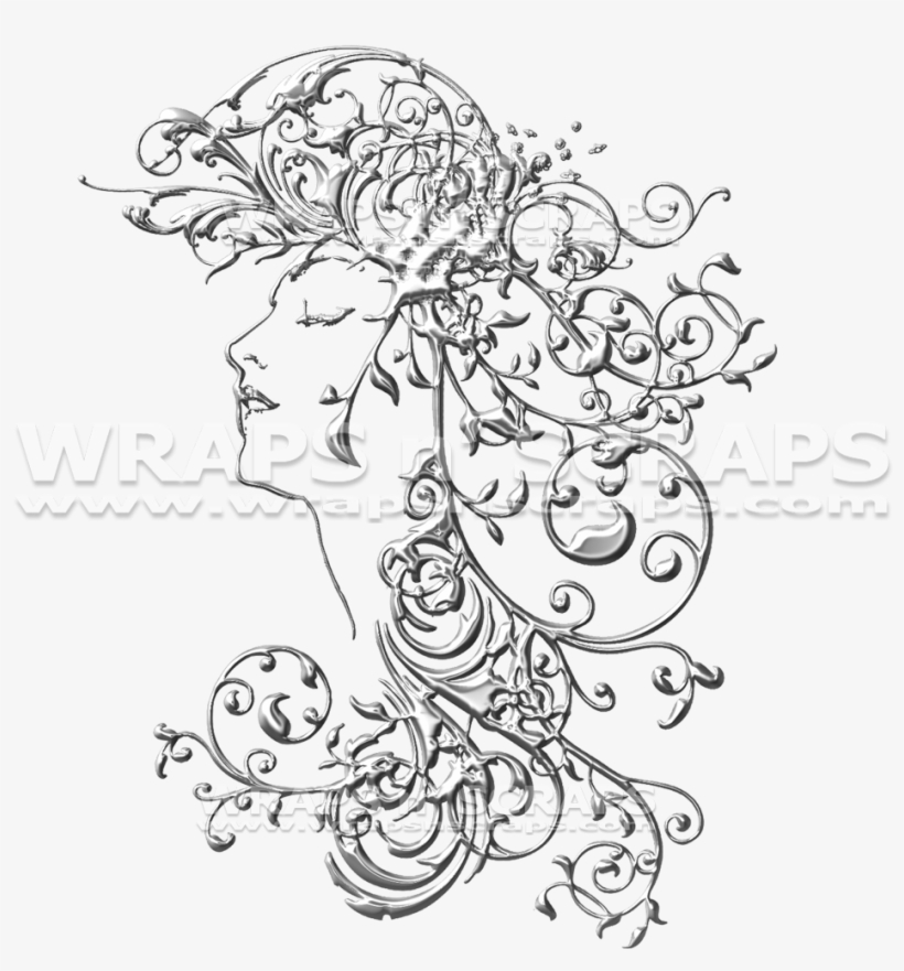 Flourishes - Chromium - Mousepad, transparent png #1541072