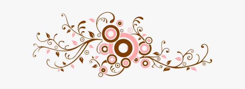 Original Png Clip Art File Pink And Brown Flourish, transparent png #1541212