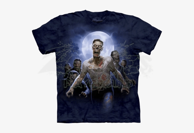 Zombie Horde T-shirt - T Shirt, transparent png #1542346