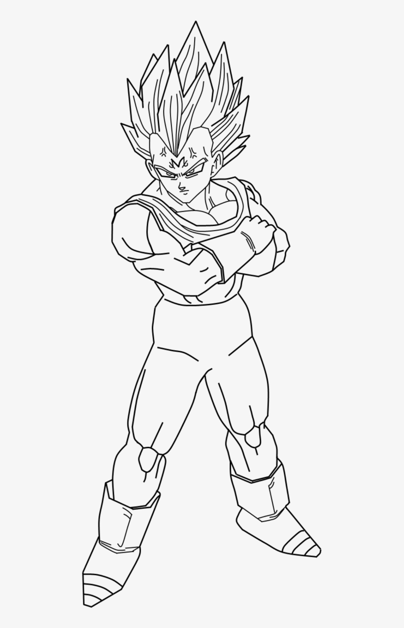 Dragon Ball Z Drawing Vegeta At Getdrawings - Vegeta Drawing Full Body, transparent png #1542347