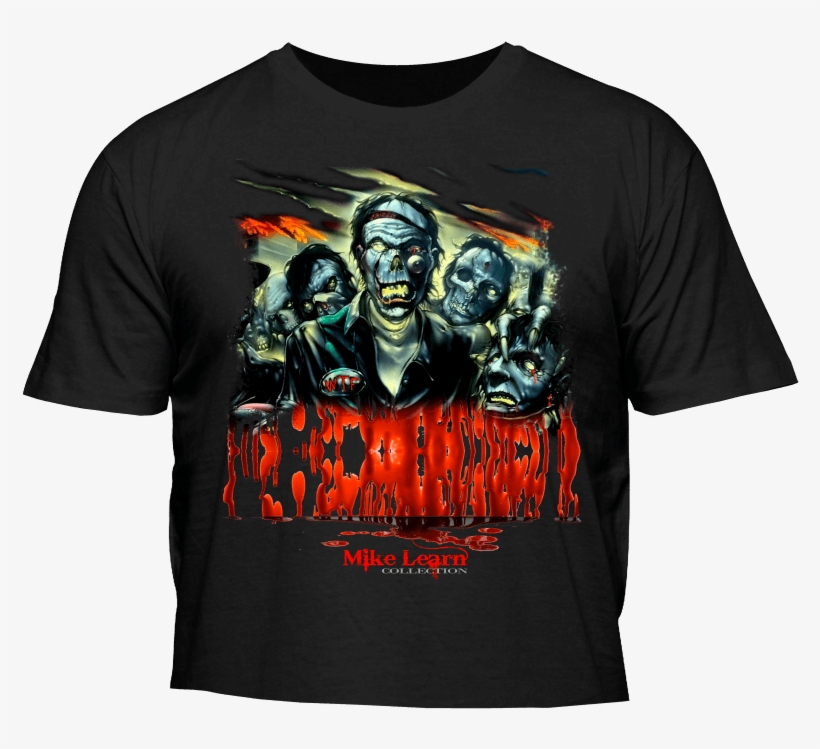 Freehand Zombie Horde Pr - Active Shirt, transparent png #1542499
