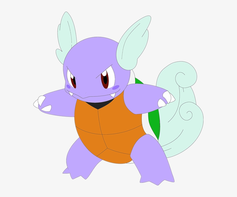 Shiny Wartortle - Cartoon, transparent png #1542622