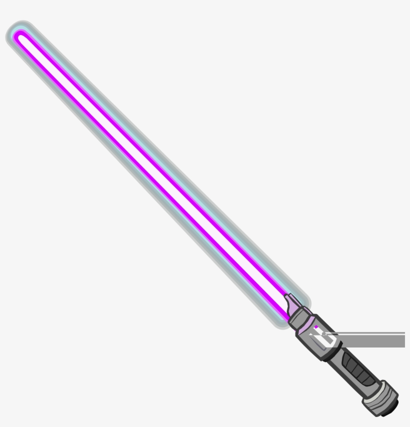 52, January 22, 2015 - Purple Light Saber Transparent, transparent png #1542993