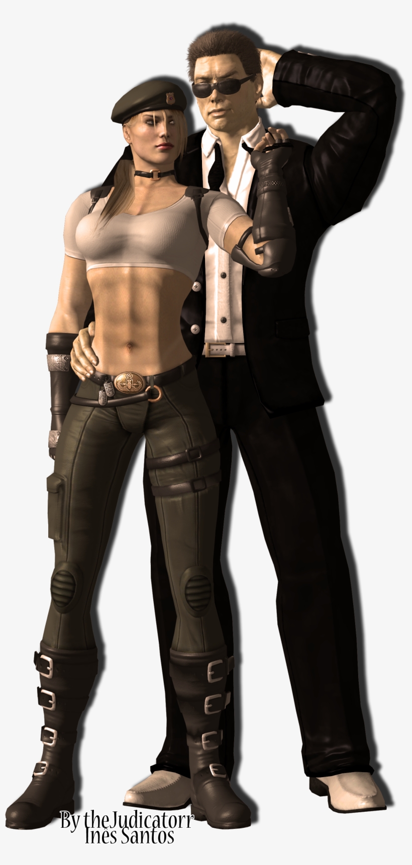 Sonya And Johnny Cage By Yneziinha Johnny Cage, Sonya - Sonya X Johnny Cage, transparent png #1543065