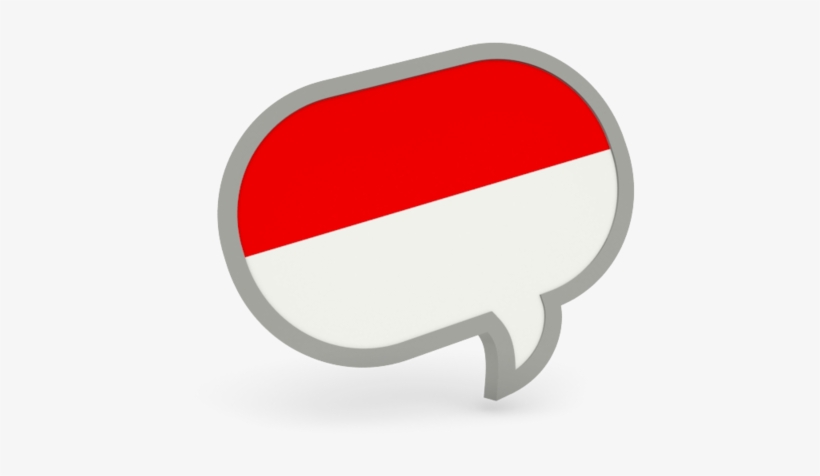 Illustration Of Flag Of Indonesia - Indonesia Icon, transparent png #1543083