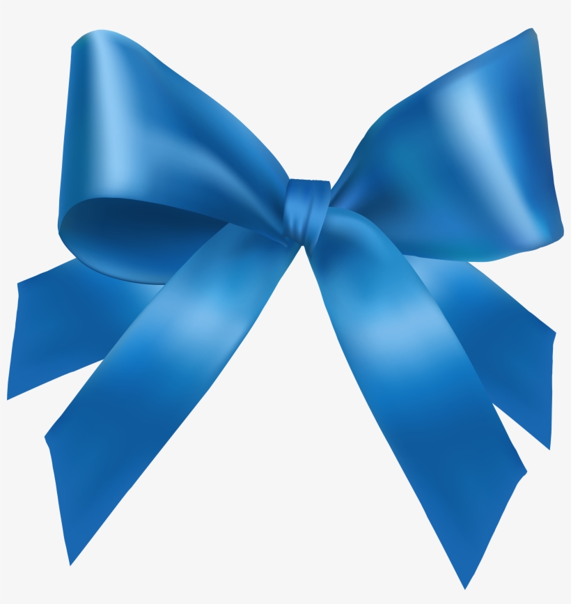 Ribbon Blue Png Png Free Download - Blue Ribbon Bow, transparent png #1543563