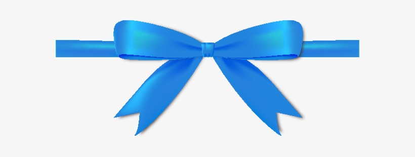 Ribbon Blue Png - Vector Ribbon Bow Png, transparent png #1543586