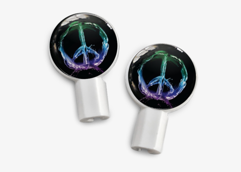 Pair Of Apple Earbud Covers - Deka Sounds Dekaslides Earbuds Combo Tri Heart + Watercolor, transparent png #1543590