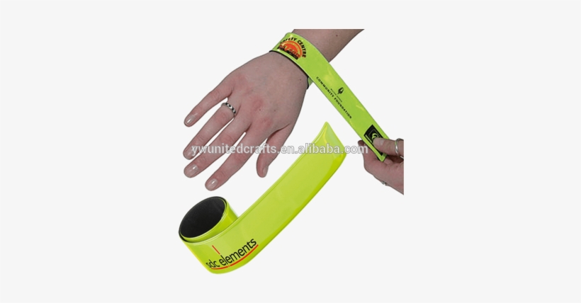 Hotselling Custom Reflex Slap Bracelet Reflective Pvc - Reflective Snap Bands, transparent png #1543740
