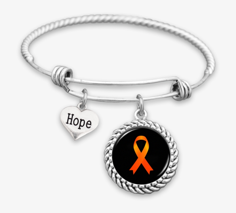 Childhood Cancer Awareness Ribbon Hope Charm Bracelet - Nice School Bus Bracelet, transparent png #1543823