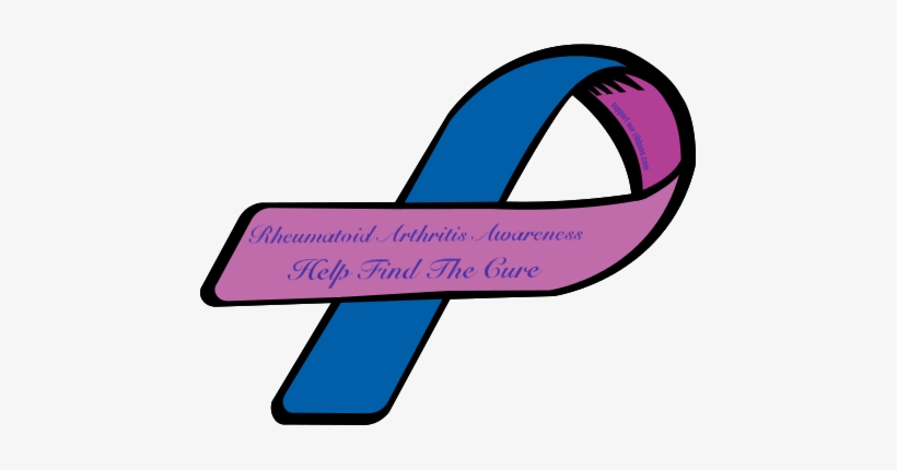 Rheumatoid Arthritis Awareness Ribbon - Type 1 Diabetes Ribbon, transparent png #1543907