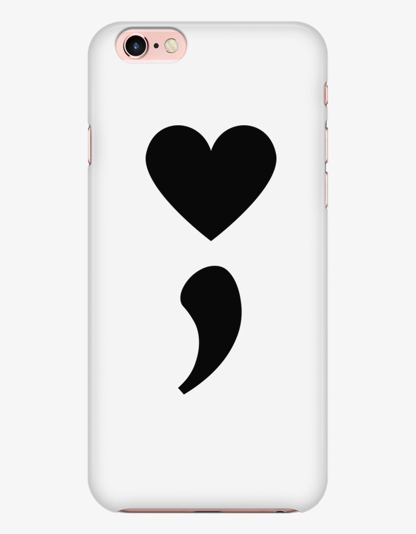 Semicolon Heart Phone Case - Semicolon Phone Case, transparent png #1543910