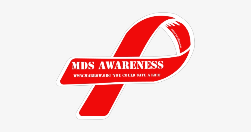 Awareness Ribbons Custom Ribbon - Myelodysplastic Syndrome Cancer Ribbon, transparent png #1544084