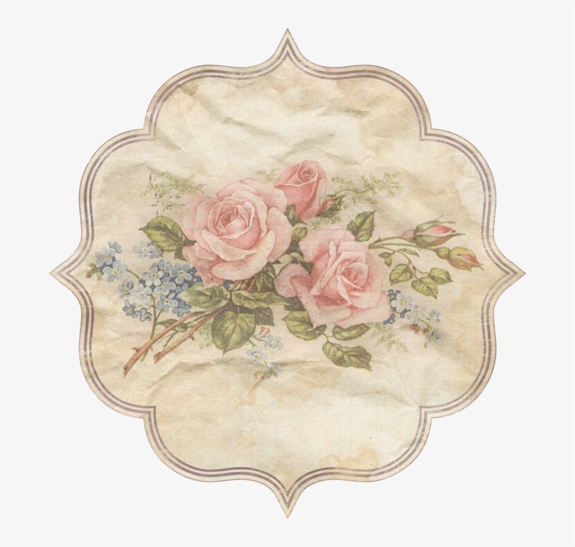 Labels Etiquetas Rótulos Vintage Para Diseños Png - Vintage Gold Embossed Style Filigree And Roses Tote, transparent png #1544175