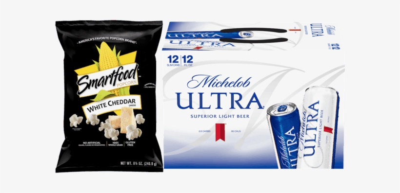 00 For Michelob Ultra® And Smartfood® Popcorn Combo - White Cheese Popcorn, transparent png #1544411